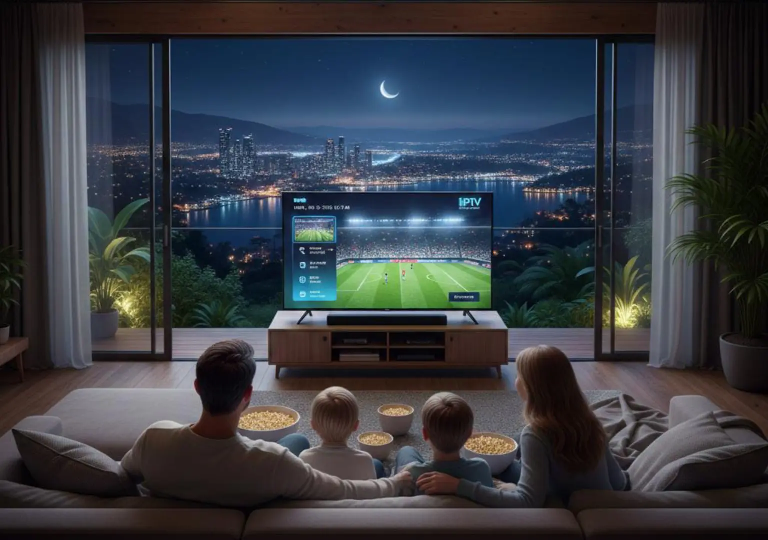 cheapestlive.com IPTV interface shown on multiple devices like TV, tablet, and laptop